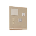 Form & Refine Rim Pinboard, White Oak, oak-framed pinboard, three-quarter view on white background