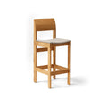 Form & Refine Sonder Bar Chair 65, Hallingdal 65 and Oak, solid oak bar chair, three-quarter view on white background