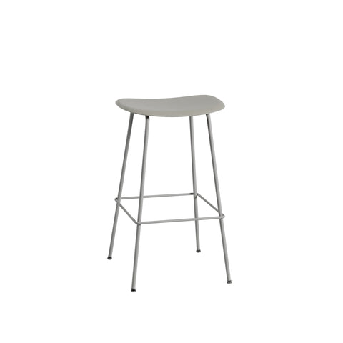 muuto fiber stool without backrest in grey