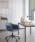 scandinavian office chair and desk by muuto 