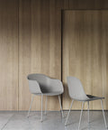 fiber armchair in grey designed by muuto