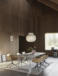 Close-up of Muuto Strand Lighting with Soft, Diffused Glow