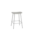 muuto fiber counter stool in grey without backrest