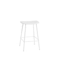 muuto fiber counter stool in white without backrest