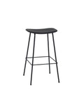 muuto fiber stool without backrest in black