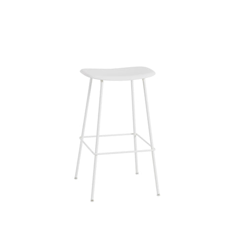 muuto fiber stool without backrest in white