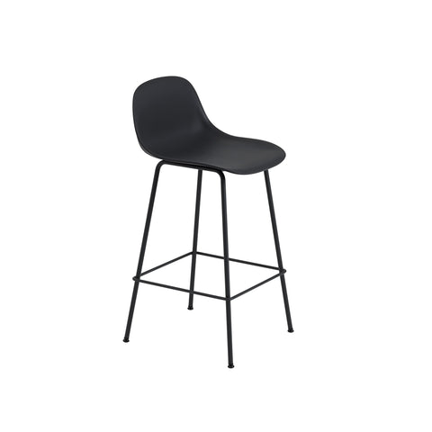 muuto fiber counter stool in black