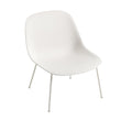 muuto Fiber Lounge Chair, Tube Base in white and natural white