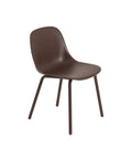 Muuto Fiber outdoor side chair in brown red 