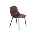 Muuto Fiber outdoor side chair in brown red 