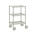 muuto flow trolley 3 layer in grey 