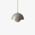 Flowerpot VP1 Pendant Light by &Tradition in Grey Beige finish.