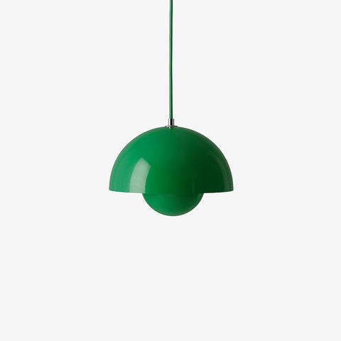 Flowerpot VP1 Pendant Light by &Tradition in Signal Green finish.
