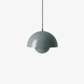 Flowerpot VP1 Pendant Light by &Tradition in Stone Blue finish.