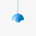 Flowerpot VP1 Pendant Light by &Tradition in Swim Blue finish.