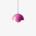 Flowerpot VP1 Pendant Light by &Tradition in Tangy Pink finish.
