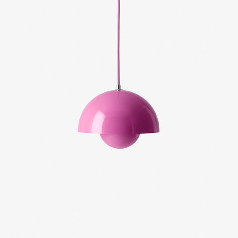 Flowerpot VP1 Pendant Light by &Tradition in Tangy Pink finish.