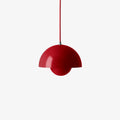 Flowerpot VP1 Pendant Light by &Tradition in Vermillion Red finish.