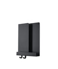 muuto black folded shelves, scandinavian desk and office organization