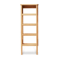 Form & Refine A Line Shoe Rack 35, Oak, narrow oak shoe rack, three-quarter view on white background