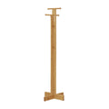 Form & Refine Foyer Coat Stand, Oak, solid oak coat stand, three-quarter view on white background