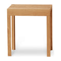 Form & Refine Lightweight Stool, Oak, solid oak stool, three-quarter view on white background