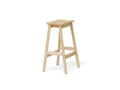 Angle Standard Bar Stool 65, Beech by Form & Refine