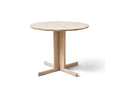 Form & Refine Trefoil Round Table Ø90 white oak dining table by designer Jonas Herman Scandinavian furniture packshot