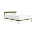 modern Goodie Bed, full powder coated steel bed frame by blu dot in olive