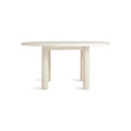 Good Times Round Dining Table by Blu Dot in Whitewashed Ash, low front view