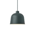 muuto grain pendant in dark green