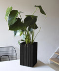 Danish Wood Planter Black