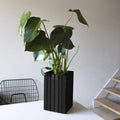 Danish Wood Planter Black