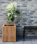 Danish Planter Wood Slats Outdoor