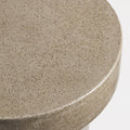 Hunky Dory Tall Side Table by Blu Dot, Mushroom Terrazzo surface texture detail
