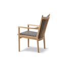 Close-up of the armrest detail on the Fredericia 1788 Easy Chair