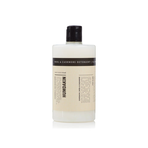 Humdakin 01 Wool & Cashmere Detergent, wool wash detergent, 750 ml bottle with black cap on white background