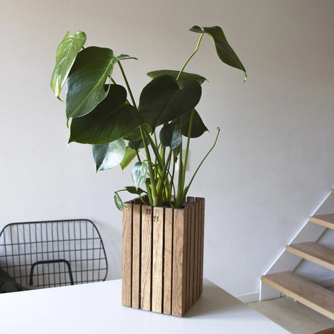 Danish Wood Slat Planters