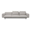 muuto in situ sofa 3 seater in clay 12 upholstery and black frame 