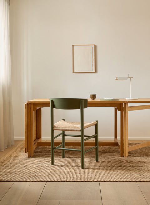 borge mogensen j39 dining chair and library dining table for fredericia furniture