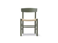 khaki green j39 chair and natural papercord by fredericia furniture