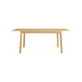 Keeps Dining Table by Blu Dot with White Oak legs, low front view, second image