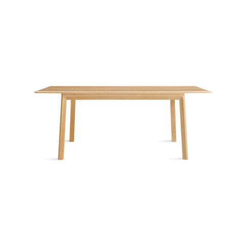 Keeps Dining Table by Blu Dot with White Oak legs, low front view, second image