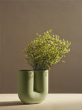 Stylish Muuto Kink Vase in bright Scandinavian-inspired living room