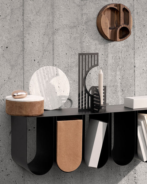 Curved Wall Shelf by Kristina Dam Studio