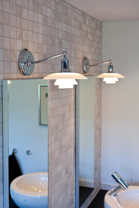 ph 2/1 wall mounted lamp in a bathroom