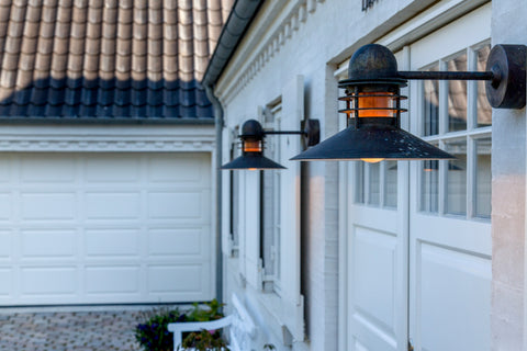 outdoor nyhavn wall lamp designed by Alfred Homann & Ole V. Kjær for louis poulsen