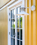 outdoor mid century modern white lamp for the front entrance