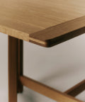 borge mogensen library table in oiled oak detail image 