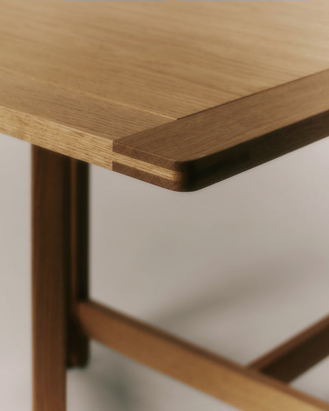 borge mogensen library table in oiled oak detail image 